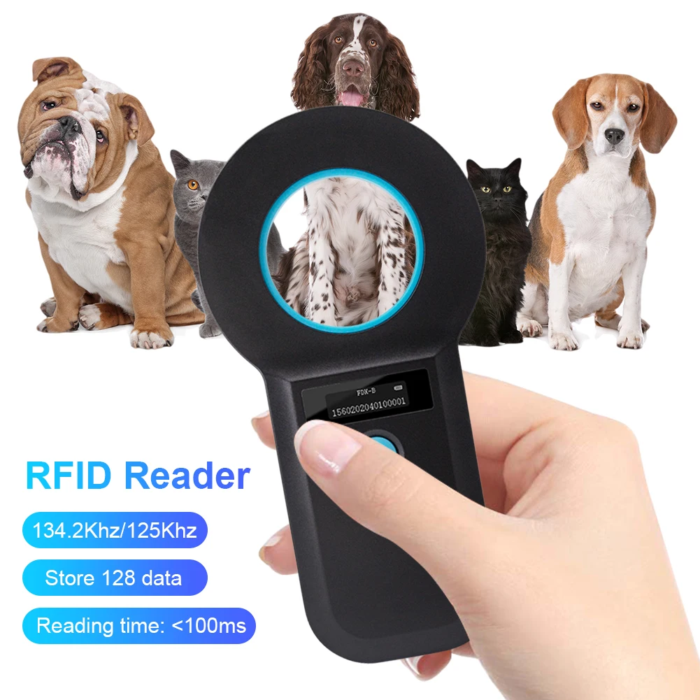 Ручной сканер микрочипов для домашних животных, Bluetooth-совместимый EMID FDX-B (ISO11784/85) Сканер чипов для животных, OLED-дисплей, перезаряжаемый
Ручной сканер микрочипов для домашних животных, Bluetooth-совместимый EMID FDX-B (ISO11784/85) Сканер чипов для животных, OLED-дисплей, перезаряжаемый