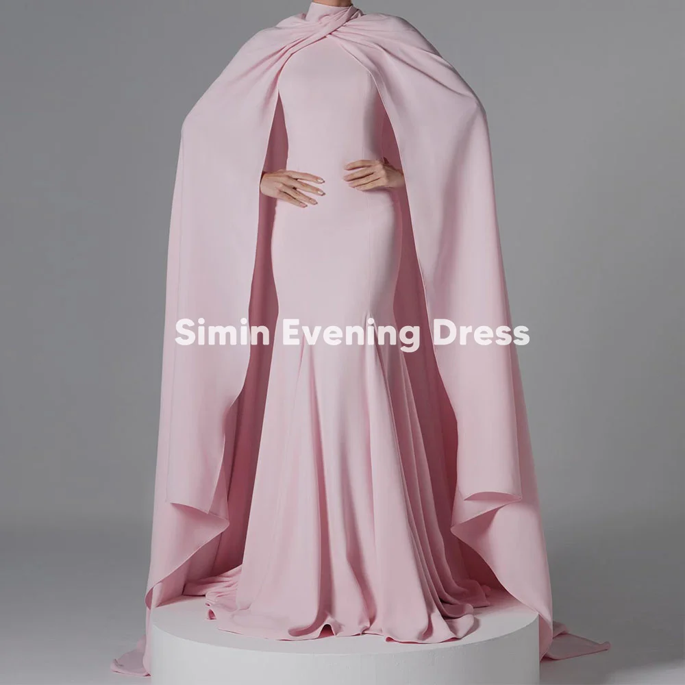 Simin Women's High-neck Mermaid Floor-Length Evening Dresses Sleeveless With Long Shawl Formal Occasion Elegant Dresses 2025
Simin Women's High-neck Mermaid Floor-Length Evening Dresses Sleeveless With Long Shawl Formal Occasion Elegant Dresses 2025