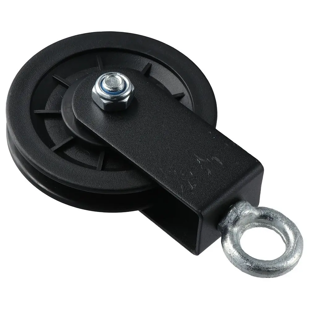 Silence Smooth Black Pulley Block Aluminum Alloy Pulley System Cable Pulley Clothes Line
Silence Smooth Black Pulley Block Aluminum Alloy Pulley System Cable Pulley Clothes Line