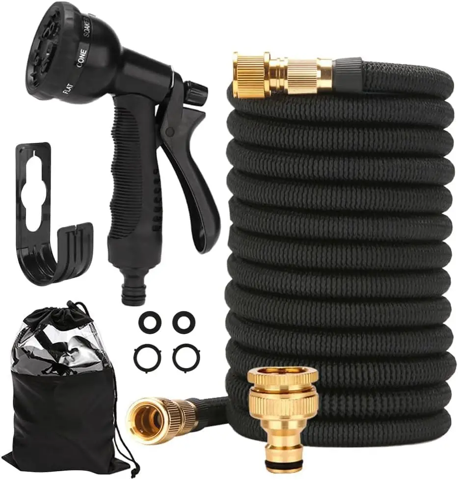 Expandable Garden Hose 7.5m/15m/30m, Brass Connectors, Ultra-Lightweight Design, 10 Modes Nozzle for Garden/Car/Pet
Expandable Garden Hose 7.5m/15m/30m, Brass Connectors, Ultra-Lightweight Design, 10 Modes Nozzle for Garden/Car/Pet