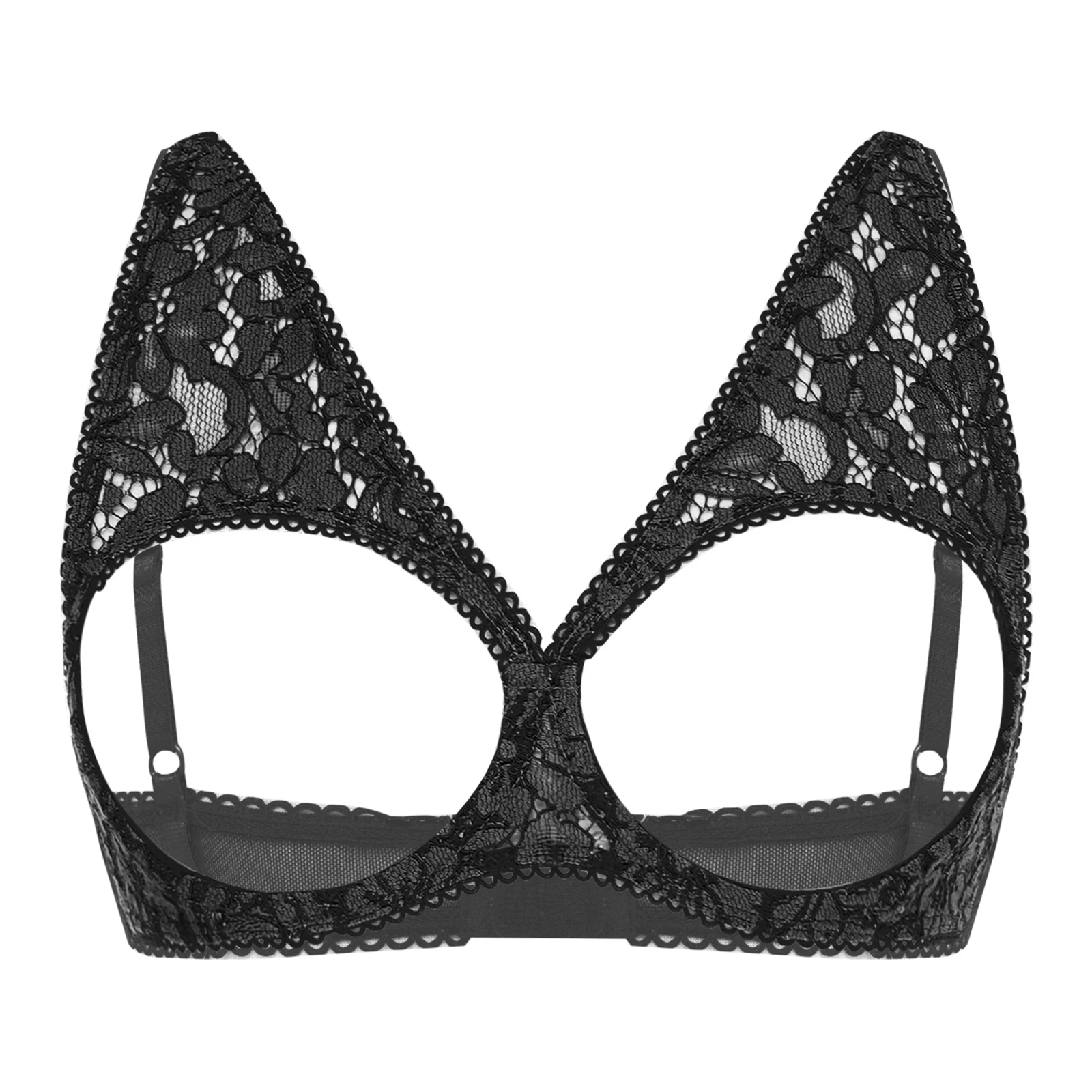 Womens Lingerie Push Up Bare Exposed Breast Underwire Brassiere Adjustable Spaghetti Straps Sexy Bra Open Chest Balconette
Womens Lingerie Push Up Bare Exposed Breast Underwire Brassiere Adjustable Spaghetti Straps Sexy Bra Open Chest Balconette