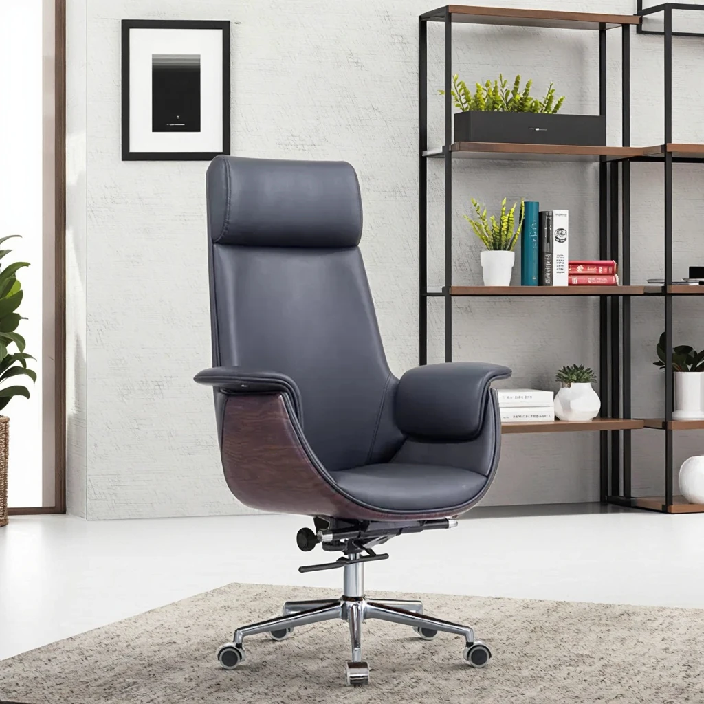 Wholesale Modern Design PU Executive Office Chair Competitive Price Synthetic Leather Adjustable Chrome Base Swivel Meeting
Wholesale Modern Design PU Executive Office Chair Competitive Price Synthetic Leather Adjustable Chrome Base Swivel Meeting