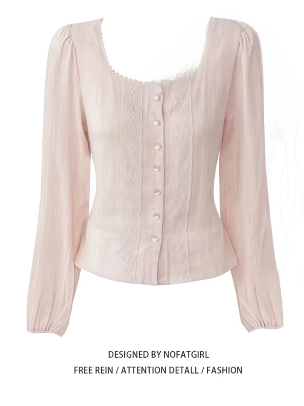 plus Size Lace Patchwork Women's Shirt Autumn Slimming Design Unique Elegant Beauty Top Korean Style Fitted Long Sleeve Butto...
plus Size Lace Patchwork Women's Shirt Autumn Slimming Design Unique Elegant Beauty Top Korean Style Fitted Long Sleeve Butto...