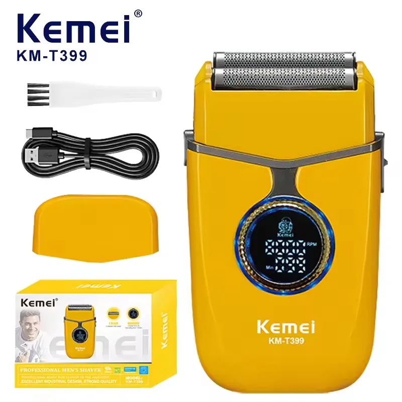 Kemei T399 Electric Shaver for Men Professional Rechargeable Face Razor Reciprocating Foil Shaver Barber Machine Beard Trimmer
Kemei T399 Electric Shaver for Men Professional Rechargeable Face Razor Reciprocating Foil Shaver Barber Machine Beard Trimmer