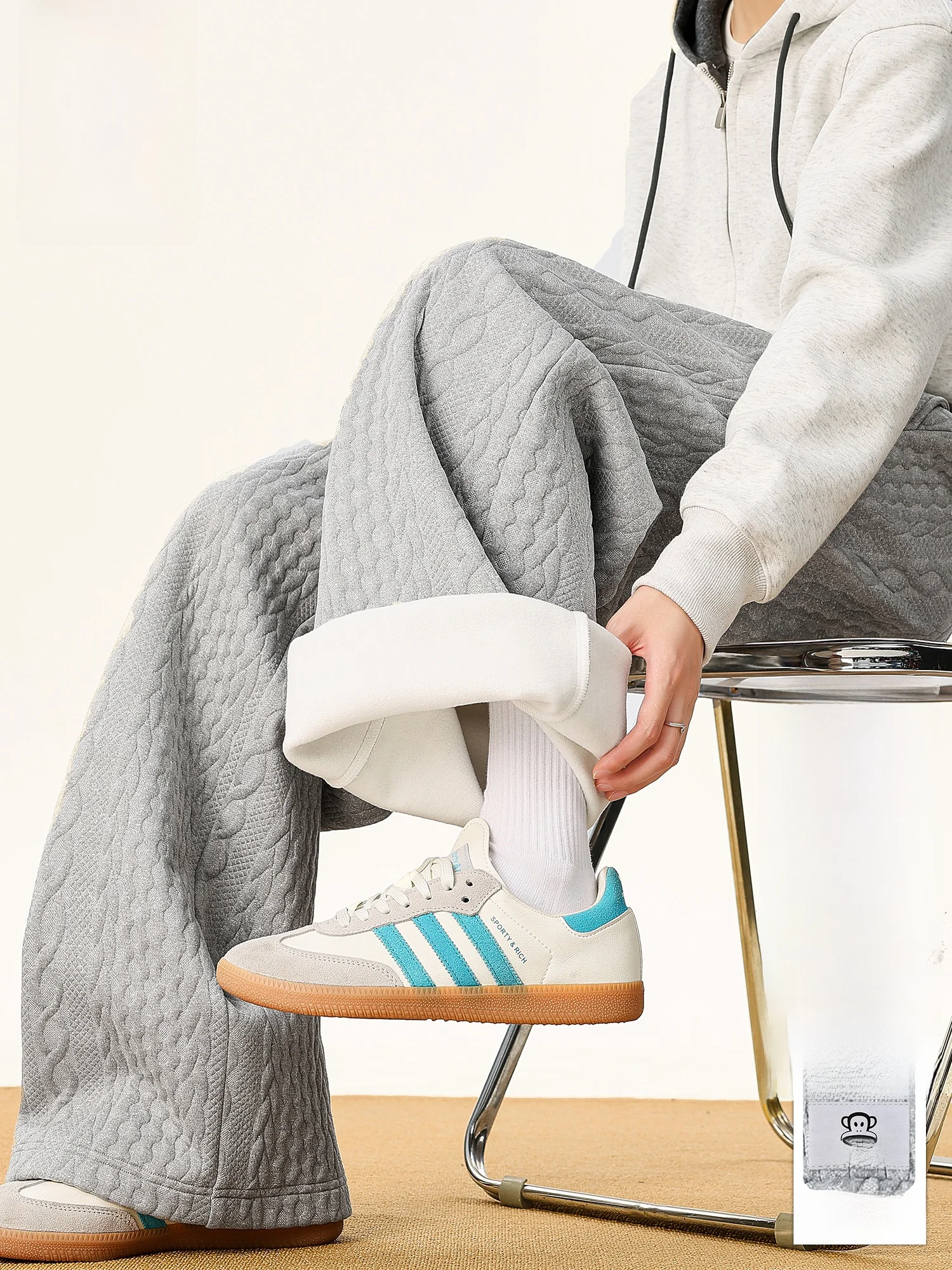 PaulFrank Winter Thiened Flannel Casual Pants Men's Fce Lined Straight Leg Pure Color American Sle Faion Trousers
PaulFrank Winter Thiened Flannel Casual Pants Men's Fce Lined Straight Leg Pure Color American Sle Faion Trousers