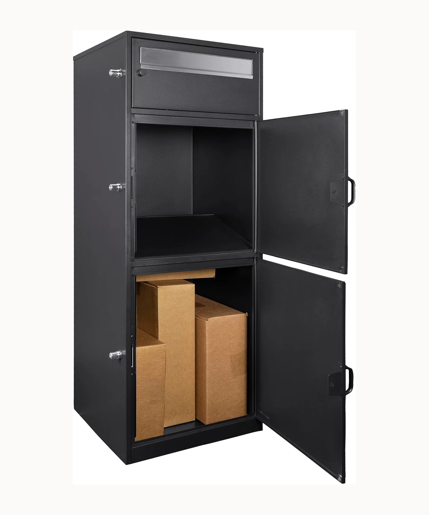 Large Outdoor Smart Parcel Delivery Drop Box with Anti-Theft Lock Secure Home & Shop Package Storage
Large Outdoor Smart Parcel Delivery Drop Box with Anti-Theft Lock Secure Home & Shop Package Storage