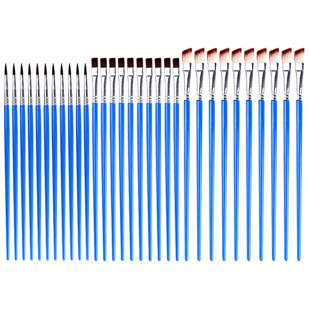 30pcs Paint Brushes Water Colour Nylon Wool Plastic Small Detail Art Brush Professional Supply Multi Function School
30pcs Paint Brushes Water Colour Nylon Wool Plastic Small Detail Art Brush Professional Supply Multi Function School