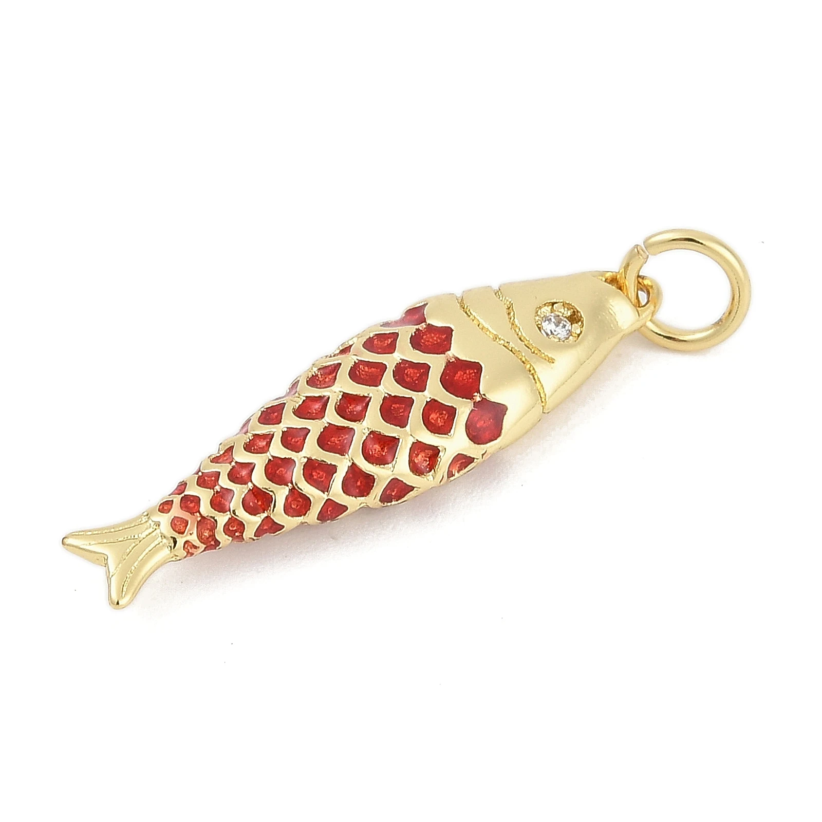 10pcs Fish Charms Brass with Cubic Zirconia Pendants for Women Necklace Bracelet Earrings Jewelry Making Accessories 25.5x7x4m
10pcs Fish Charms Brass with Cubic Zirconia Pendants for Women Necklace Bracelet Earrings Jewelry Making Accessories 25.5x7x4m