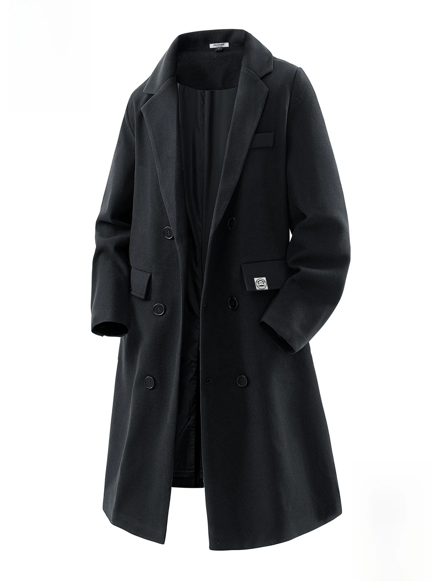 PaulFrank Large-Mouth Monkey Bla Double-Breasted Mid-Length Men's Coat Warm Woolen Outerwear for Autumn And Winter Casual S...
PaulFrank Large-Mouth Monkey Bla Double-Breasted Mid-Length Men's Coat Warm Woolen Outerwear for Autumn And Winter Casual S...