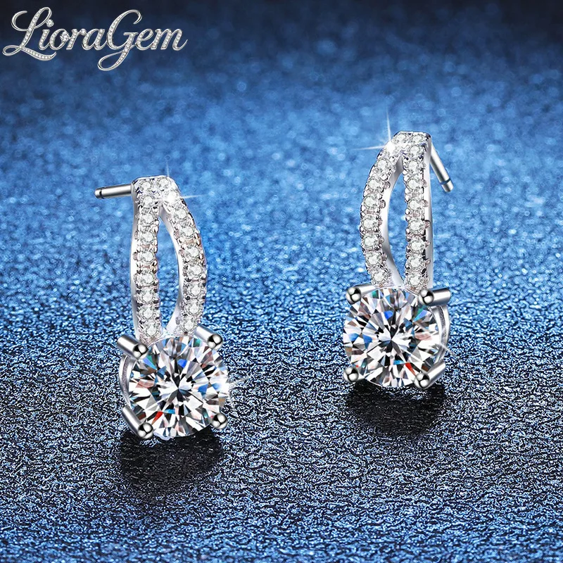 LioraGem Moissanite Pendant Stud Earrings Fashion D Color 1 Carat Moissanite Earrings for Women Platinum PT950 Stamp
LioraGem Moissanite Pendant Stud Earrings Fashion D Color 1 Carat Moissanite Earrings for Women Platinum PT950 Stamp