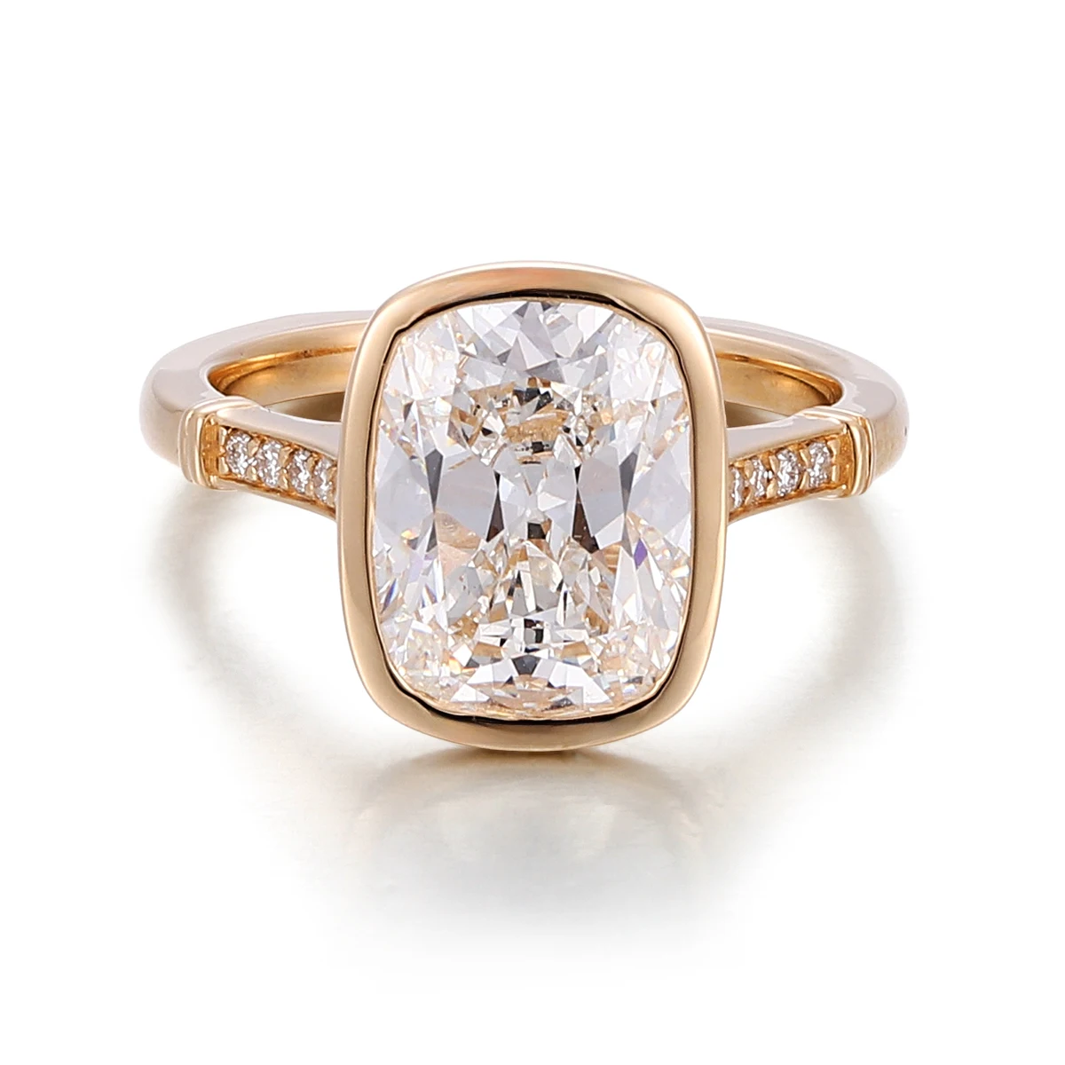 Provence Elongated Cushion Cut Engagement Rings for Women AU585 Solid Gold Moissanite Half Eternity Ring for Mom Euro Shank
Provence Elongated Cushion Cut Engagement Rings for Women AU585 Solid Gold Moissanite Half Eternity Ring for Mom Euro Shank