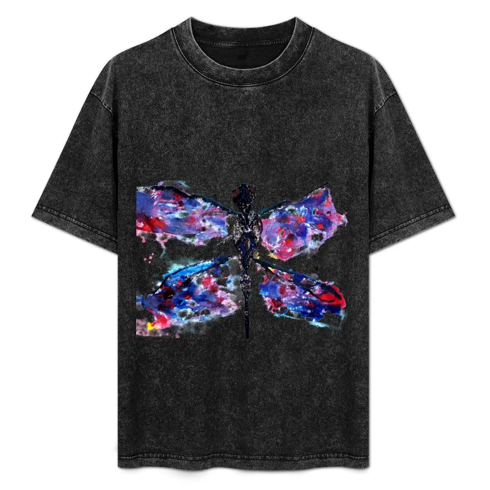 Purple, Blue, and Red Abstract Dragonfly T-Shirt Sports Casual Short Sleeve Cotton Tee
Purple, Blue, and Red Abstract Dragonfly T-Shirt Sports Casual Short Sleeve Cotton Tee