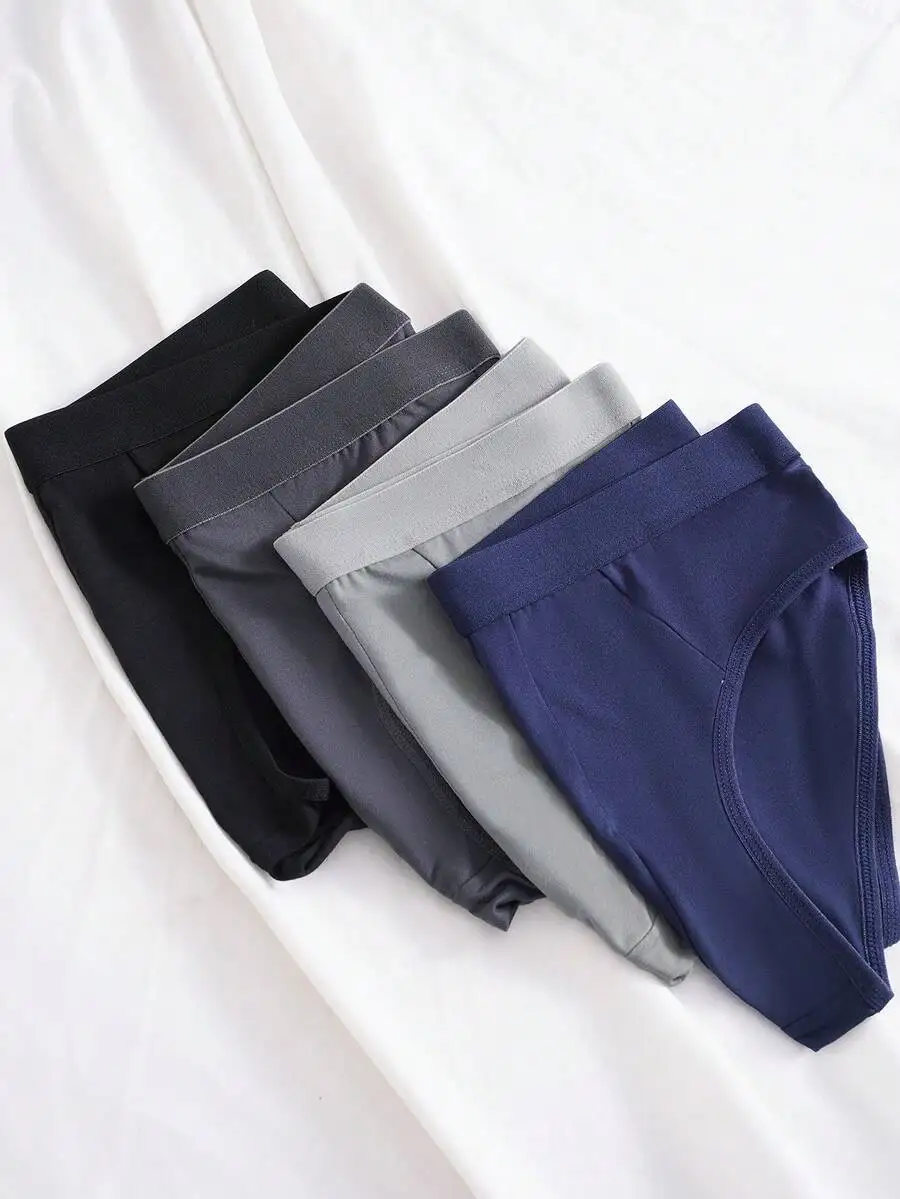 3 Pcs Mens Solid Color Briefs Comfortable Underwear For Daily Wear Sports
3 Pcs Mens Solid Color Briefs Comfortable Underwear For Daily Wear Sports