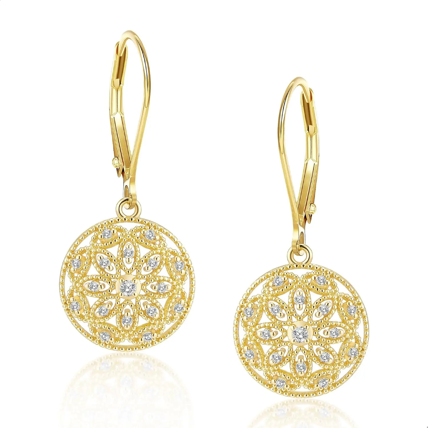 Silver/14k Gold Plated Dangle Drop Earrings for Women Hypoallergenic Cubic Zirconia Women Earrings Classic Dangly Earrings
Silver/14k Gold Plated Dangle Drop Earrings for Women Hypoallergenic Cubic Zirconia Women Earrings Classic Dangly Earrings