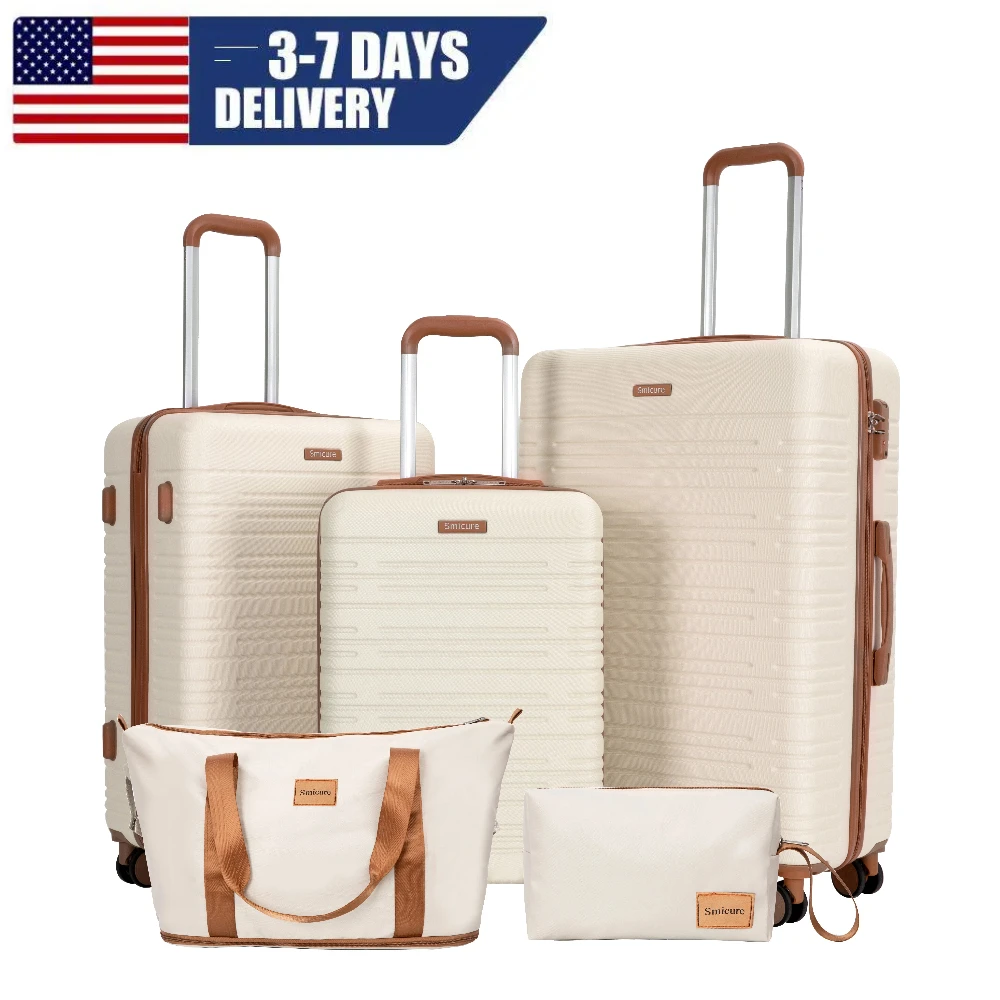 Luggage Sets 5-Piece Suitcases with Double Spinner Wheel,Suitcase Set ABS Hard Case Luggage with TSA Lock
Luggage Sets 5-Piece Suitcases with Double Spinner Wheel,Suitcase Set ABS Hard Case Luggage with TSA Lock