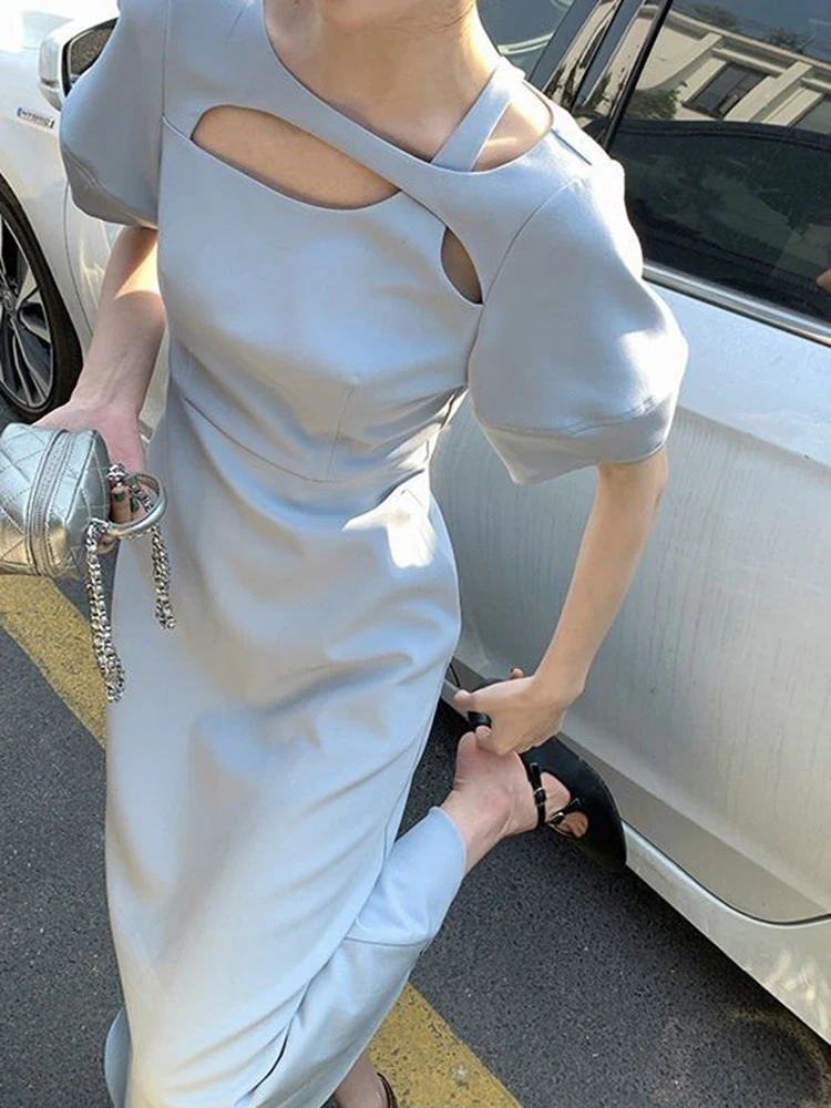 2023 Summer New Design French Royal Sister Celebrity Tea Break Long Dress Slim Fit Blue Dress
2023 Summer New Design French Royal Sister Celebrity Tea Break Long Dress Slim Fit Blue Dress