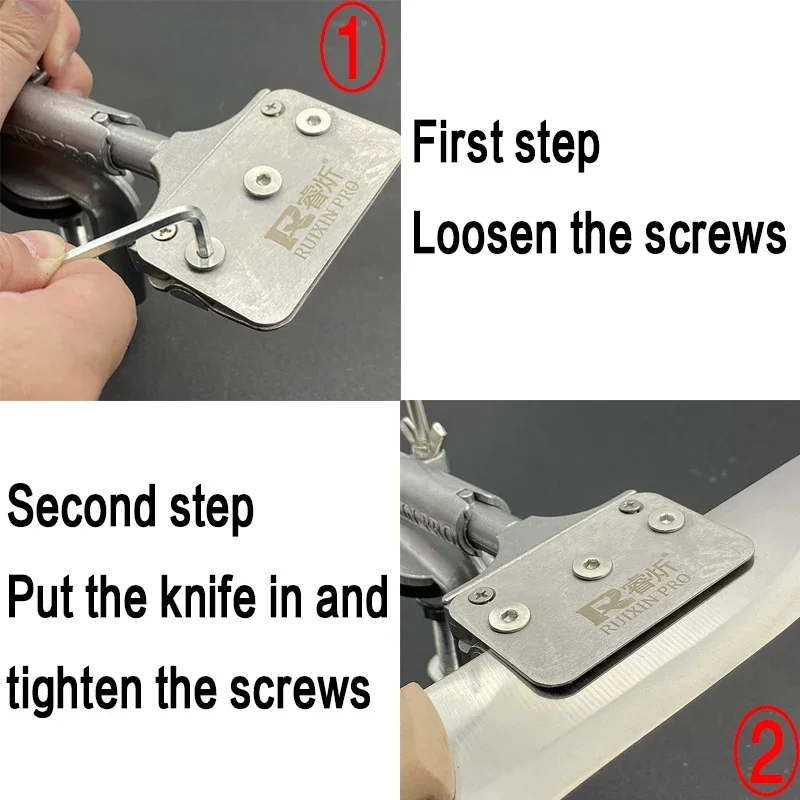 Pdated с фиксированным углом RUIXIN Pro, вращающаяся на 360 градусов точилка для ножей, точильный камень U, алмазная точилка, система точильного камня Apex Edge, набор для хонингования