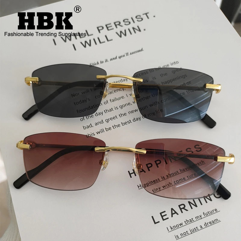 Солнцезащитные очки HBK многоугольные без оправы UV400 для мужчин и женщин, зеркальные солнечные аксессуары в металлической оправе, с квадратными линзами, золотистого цвета, синие коричневые
Солнцезащитные очки HBK многоугольные без оправы UV400 для мужчин и женщин, зеркальные солнечные аксессуары в металлической оправе, с квадратными линзами, золотистого цвета, синие коричневые