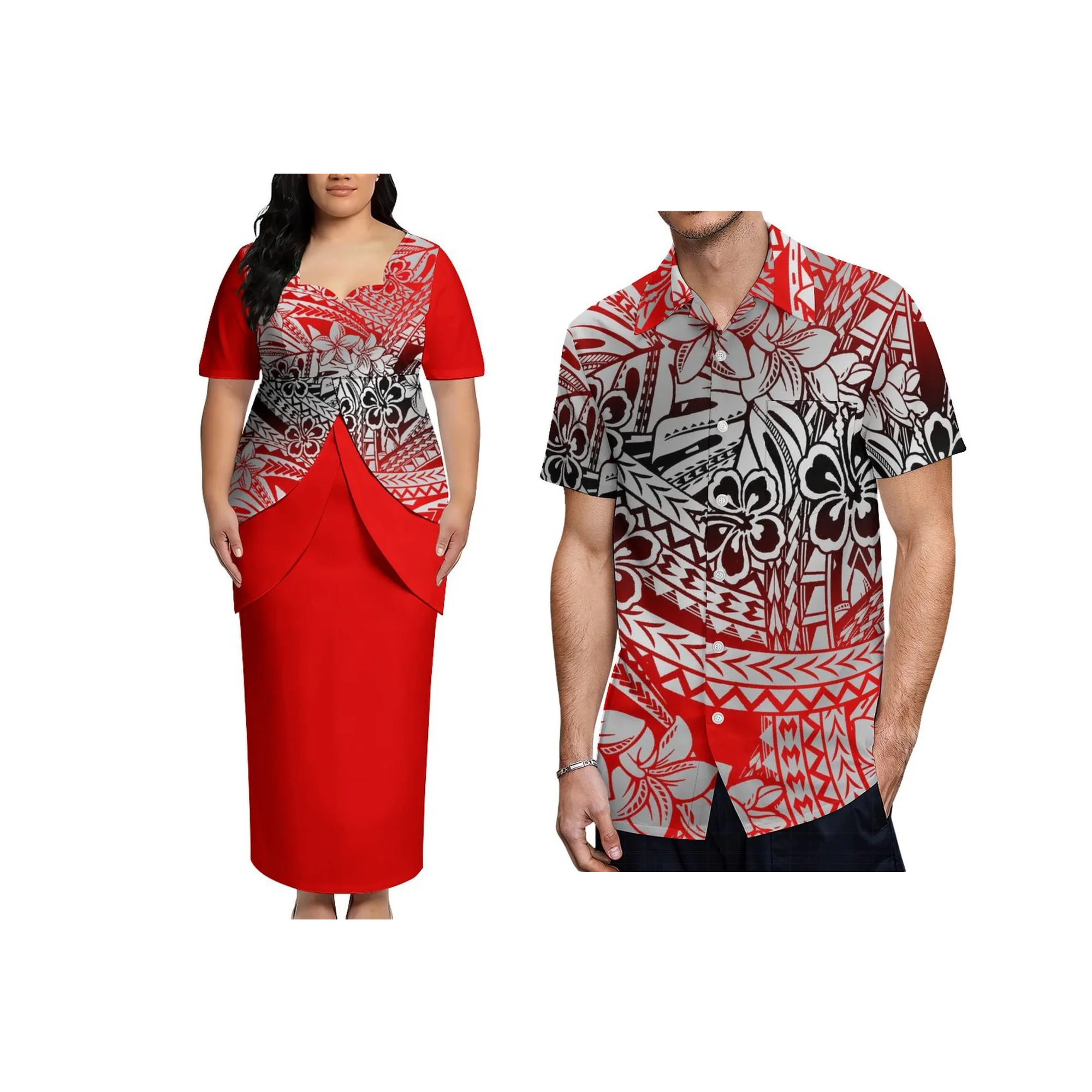 Hot Custom Polynesian Tribal Print Plus Size Puletasi Dress Two Pieces Sets Maxi Dress for Lady Wear
Hot Custom Polynesian Tribal Print Plus Size Puletasi Dress Two Pieces Sets Maxi Dress for Lady Wear