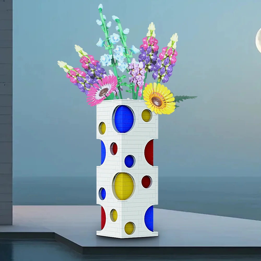 MOC Magic Square Vase Building Blocks Colored Hollow Vase Model Brick Creative Decorative Toy For Children's Birthday Gift
MOC Magic Square Vase Building Blocks Colored Hollow Vase Model Brick Creative Decorative Toy For Children's Birthday Gift