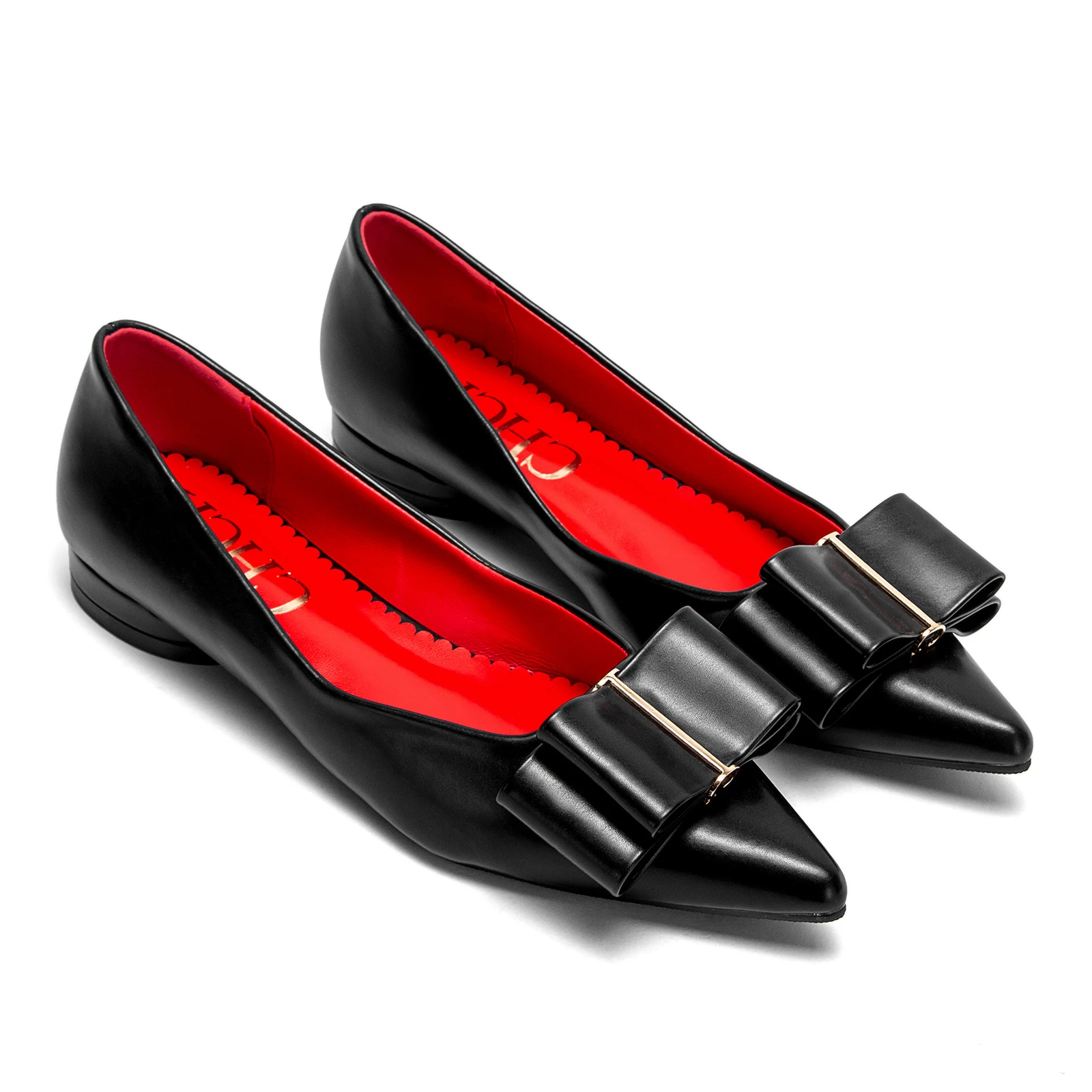 CHCH Women's Flat Shoes New Black Pointed Bow Business Shoes Comfortable Commuting Women's Shoes
CHCH Women's Flat Shoes New Black Pointed Bow Business Shoes Comfortable Commuting Women's Shoes