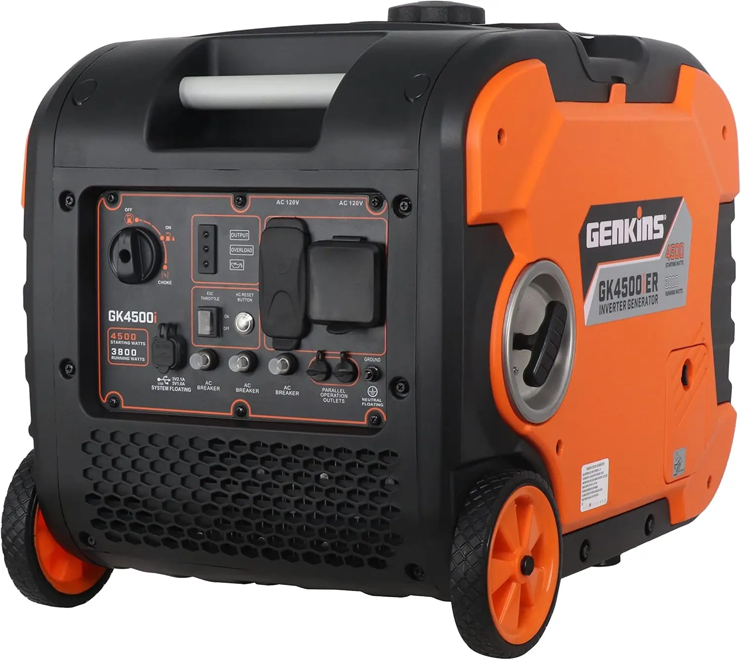 4500 Watt Portable Inverter Generator Gas Powered Ultra Quiet RV Ready Camper Friendly…
4500 Watt Portable Inverter Generator Gas Powered Ultra Quiet RV Ready Camper Friendly…