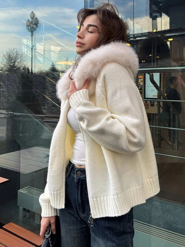 Ticketsx Fluffy Zipper Patchwork Long Sleeve Knit Jacket Coat Winter Female Sweater Hoodie Cardigan Solid Casual Women Cardigan
Ticketsx Fluffy Zipper Patchwork Long Sleeve Knit Jacket Coat Winter Female Sweater Hoodie Cardigan Solid Casual Women Cardigan