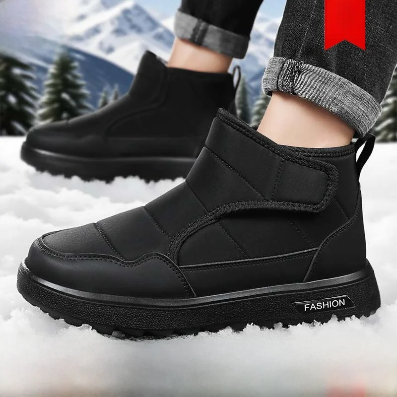 Мужские зимние утепленные ботинки на флисовой подкладке, водонепроницаемые, нескользящие, с круглым носком, на плоской подошве, теплые, хлопковые, для папы
Мужские зимние утепленные ботинки на флисовой подкладке, водонепроницаемые, нескользящие, с круглым носком, на плоской подошве, теплые, хлопковые, для папы