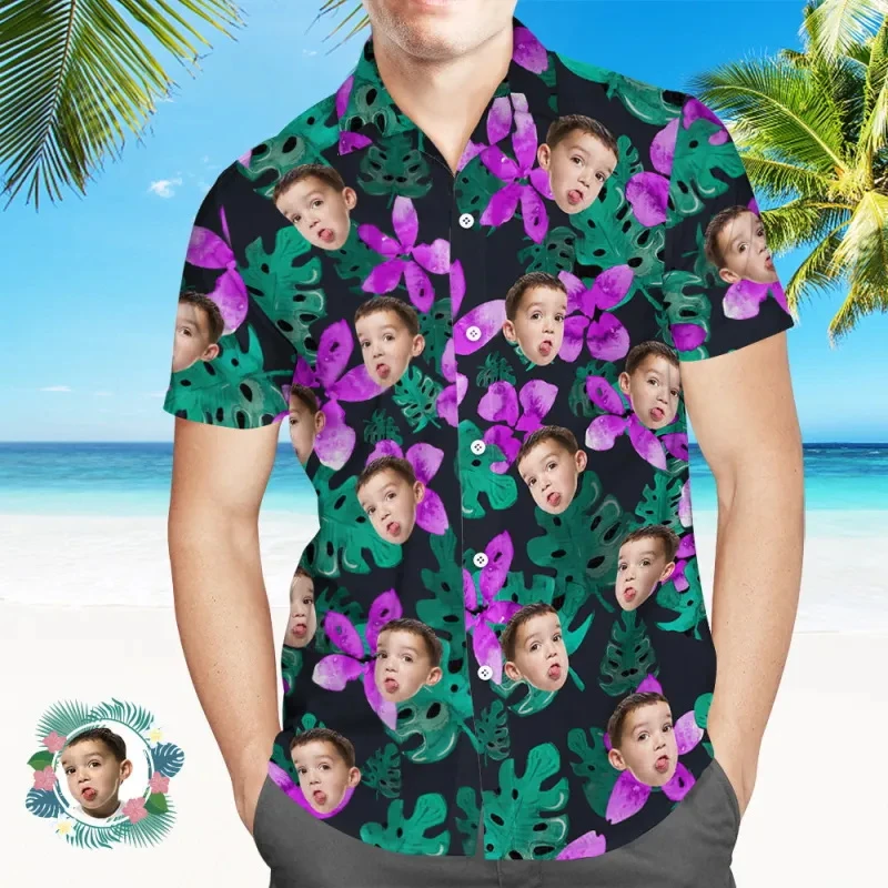 Hawaiian Shirt Custom Face For Men Women Family Personalized Hawaii Gift For Girlfriend Boyfriend Tropical Beach Button Up Shirt
Hawaiian Shirt Custom Face For Men Women Family Personalized Hawaii Gift For Girlfriend Boyfriend Tropical Beach Button Up Shirt