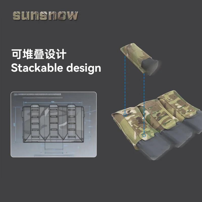 Stackable M4 Triple Ten Speed 556 Elastic Triple Box Package Molle Panel
Stackable M4 Triple Ten Speed 556 Elastic Triple Box Package Molle Panel