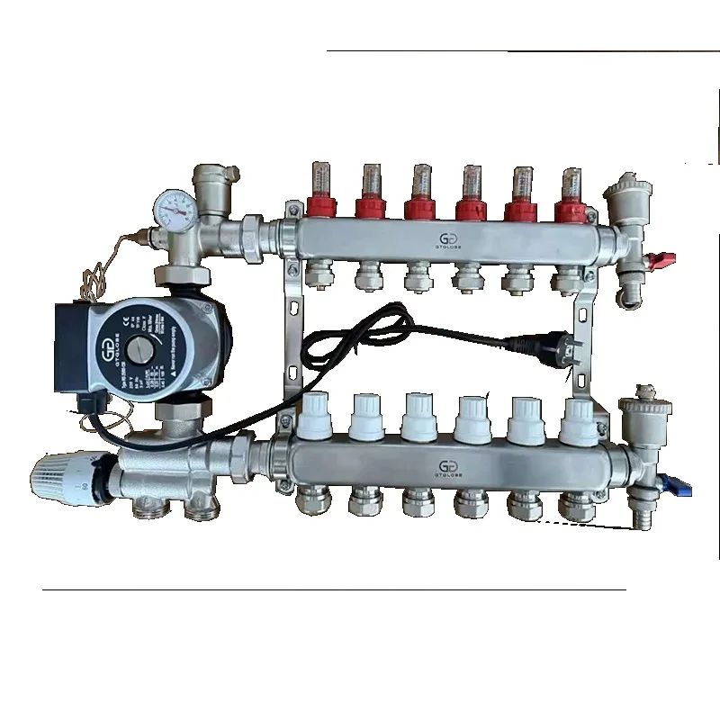 Современный коллектор из нержавеющей стали для гидравлического теплого пола с централизованным смесителем воды, гарантия 2 года
Современный коллектор из нержавеющей стали для гидравлического теплого пола с централизованным смесителем воды, гарантия 2 года