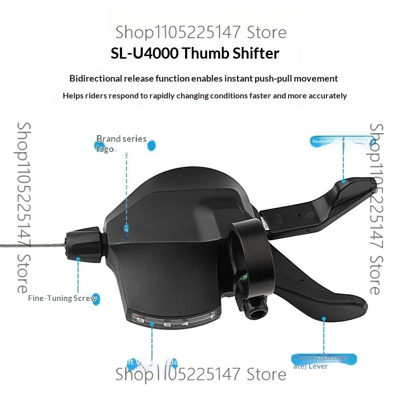 Suitable for Shimano CUES U4000 Kit Mountain Bike 1 * 9 Speed/2 * 9 Speed Transmission Kit
Suitable for Shimano CUES U4000 Kit Mountain Bike 1 * 9 Speed/2 * 9 Speed Transmission Kit