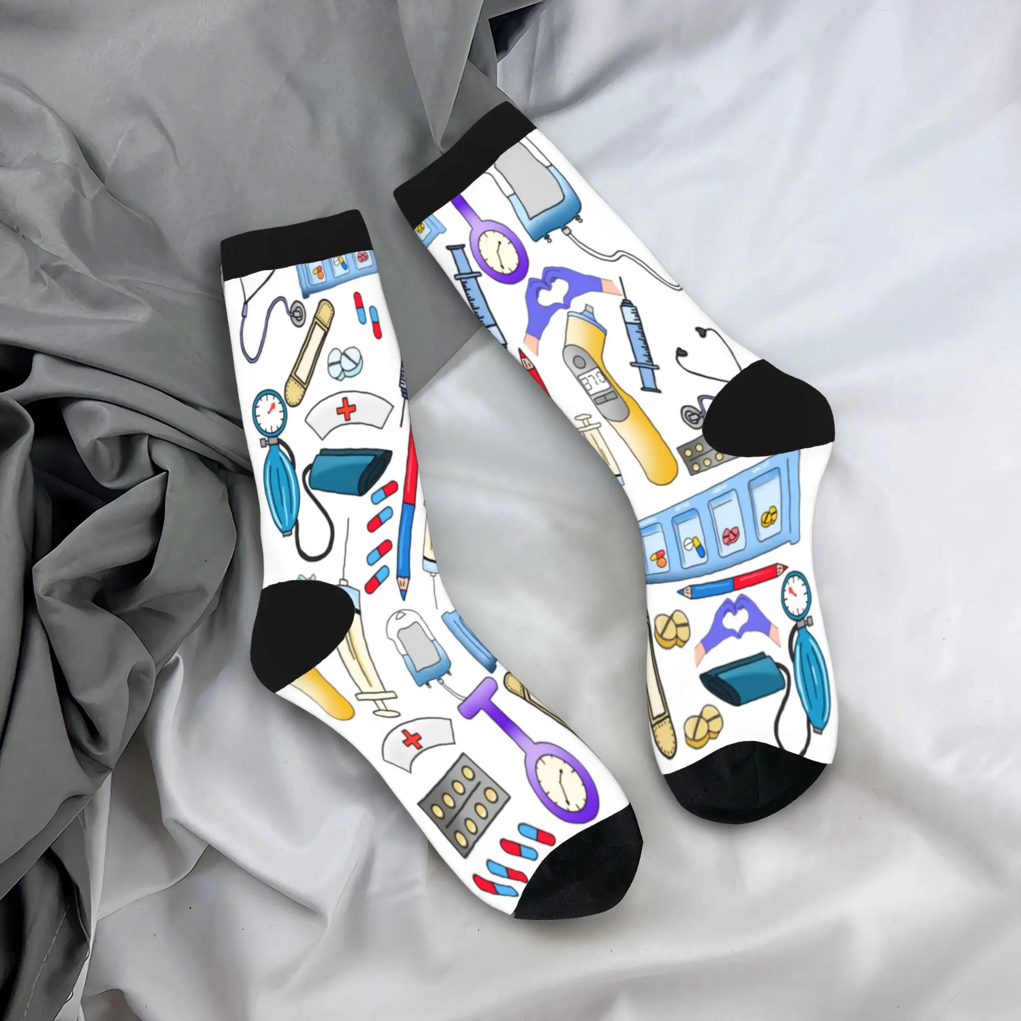 Nurse Medical Hospital Care Socks Funny Stockings Women Men Medium Soft Outdoor Socks Autumn Design Anti Skid Socks
Nurse Medical Hospital Care Socks Funny Stockings Women Men Medium Soft Outdoor Socks Autumn Design Anti Skid Socks