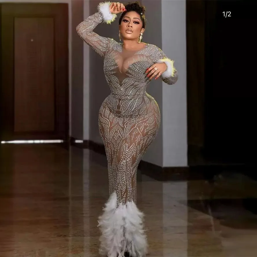 New European and American sexy mesh hot diamond dress hollow perspective slim dress evening dress stage performance cxy
New European and American sexy mesh hot diamond dress hollow perspective slim dress evening dress stage performance cxy