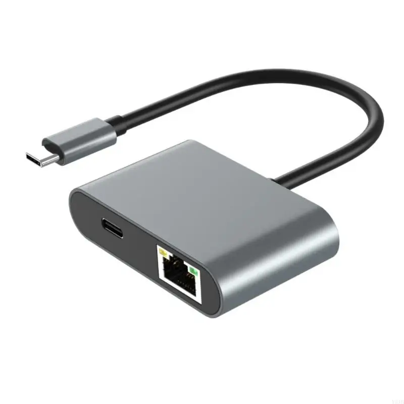 Y5JB Type C to Gigabit Ethernet Adapter Type C to RJ45 Networking Card for 1000Mbps Data Transfer and Stable Connection
Y5JB Type C to Gigabit Ethernet Adapter Type C to RJ45 Networking Card for 1000Mbps Data Transfer and Stable Connection