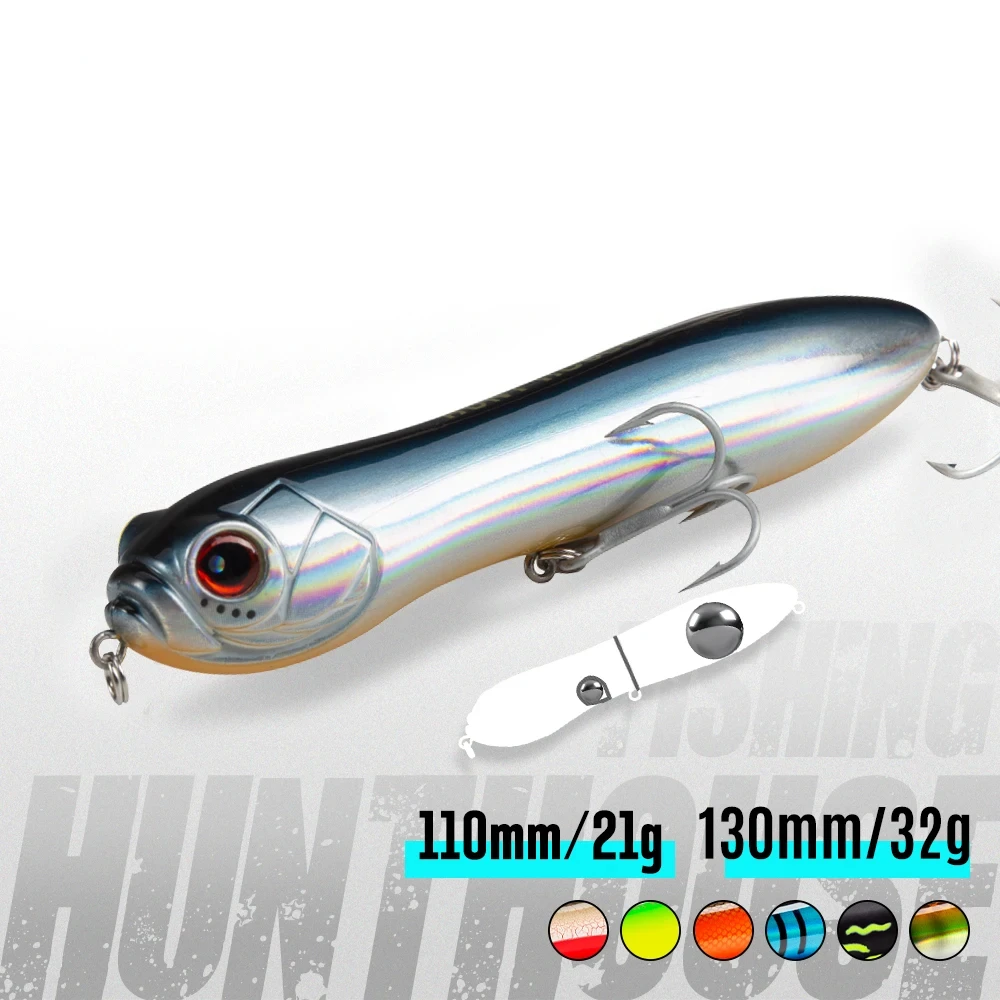 Pencil Fishing Lure Store Topwater Floating Freshwater Fishing Lure 110mm 130mm Big Rattle Ball Loud Noise For Bass Trout bait
Pencil Fishing Lure Store Topwater Floating Freshwater Fishing Lure 110mm 130mm Big Rattle Ball Loud Noise For Bass Trout bait