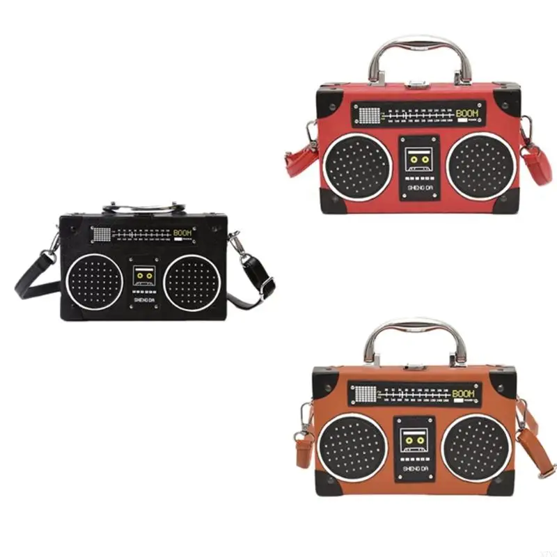 X7XC Women Radio Shoulder Bag Simple Bag Creative Handbag and Purse Evening Bag PU Leather Crossbody Bag
X7XC Women Radio Shoulder Bag Simple Bag Creative Handbag and Purse Evening Bag PU Leather Crossbody Bag