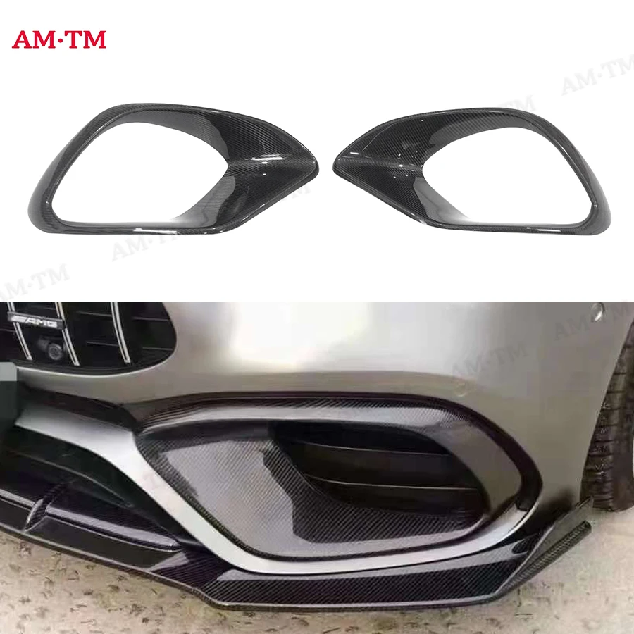 For Benz CLA Class W118 CLA45 Carbon Fiber Fog lamp frame grill Front Bumper Air Vent Cover Tuyere Upgrade body kit
For Benz CLA Class W118 CLA45 Carbon Fiber Fog lamp frame grill Front Bumper Air Vent Cover Tuyere Upgrade body kit