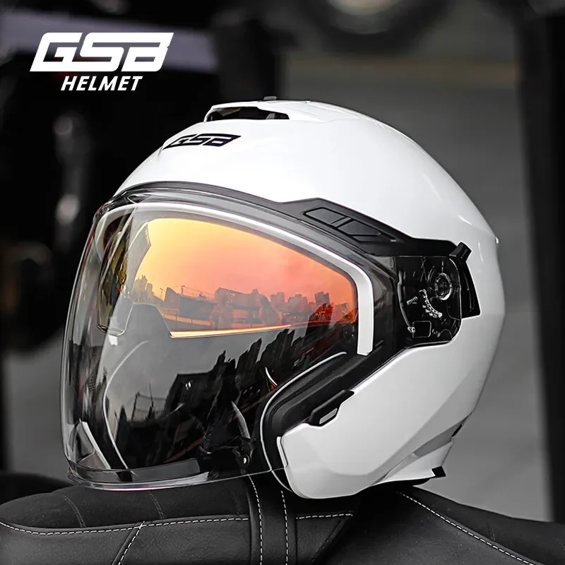 Motorcycle Men Helmet GSB 263 Dual Lens Half Capacete Electric Motobike Scooter Case Moto Motocross Street Knight Casque
Motorcycle Men Helmet GSB 263 Dual Lens Half Capacete Electric Motobike Scooter Case Moto Motocross Street Knight Casque