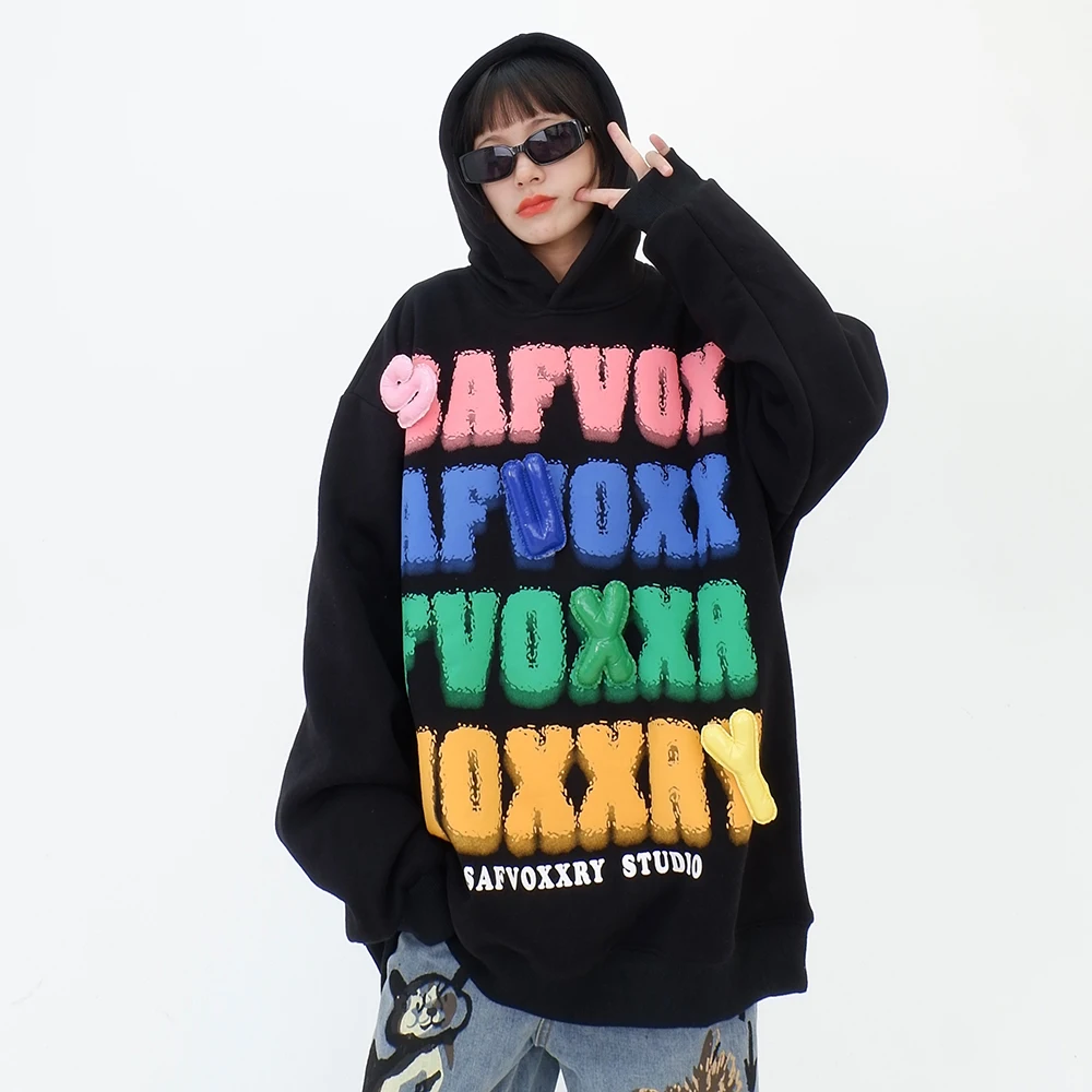 3D letter decoration plush hooded sweatshirts for women autumn and winter 2023 new loose fitting bf Korean lazy top Hoodies
3D letter decoration plush hooded sweatshirts for women autumn and winter 2023 new loose fitting bf Korean lazy top Hoodies