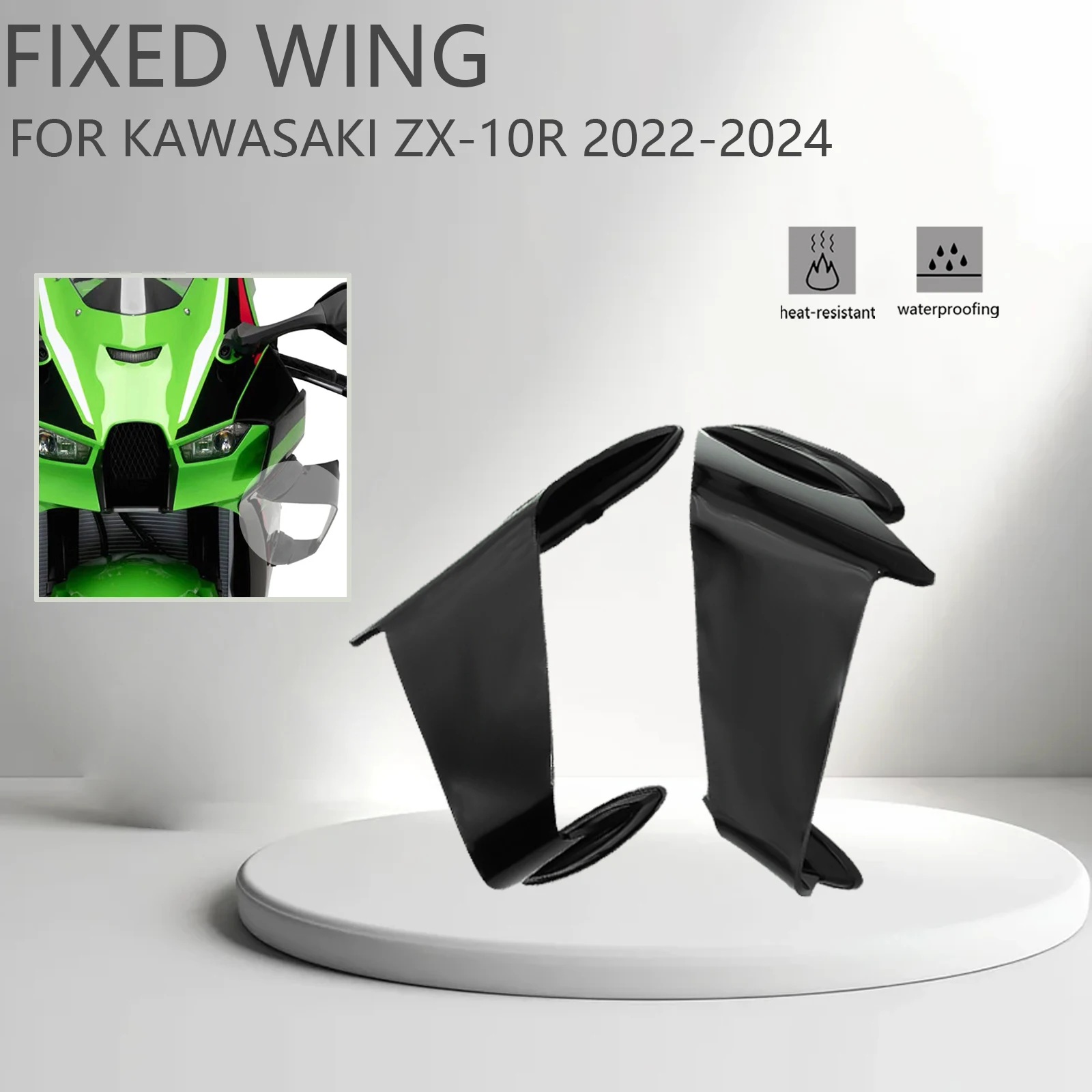 Motorcycle Fixed Wing Motorcycle Fairing side Accessories For Kawasaki ZX-10R ZX-10R 2021 2022 2023 2024 Aerodynamic Winglet
Motorcycle Fixed Wing Motorcycle Fairing side Accessories For Kawasaki ZX-10R ZX-10R 2021 2022 2023 2024 Aerodynamic Winglet