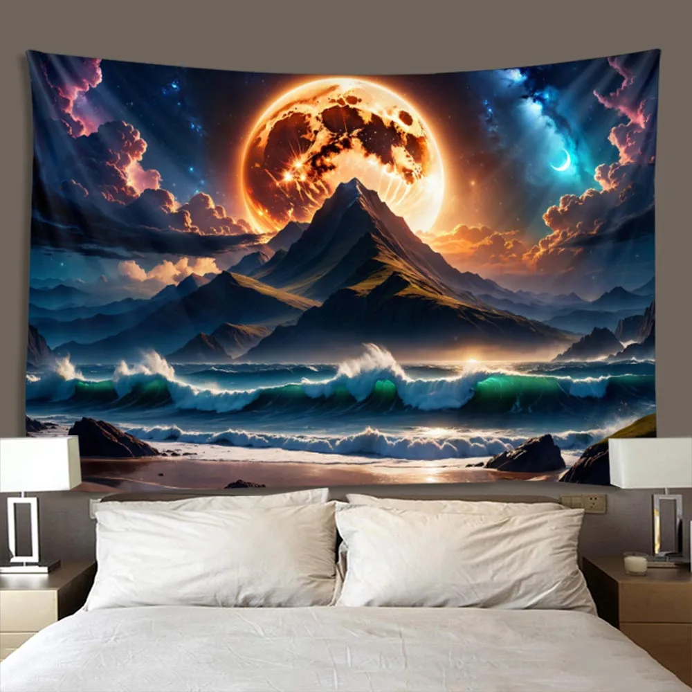Starry Sky Universe Tapestry Sea Night Scene Home Decor Aesthetic Multiple Sizes Suitable for Any Room
Starry Sky Universe Tapestry Sea Night Scene Home Decor Aesthetic Multiple Sizes Suitable for Any Room