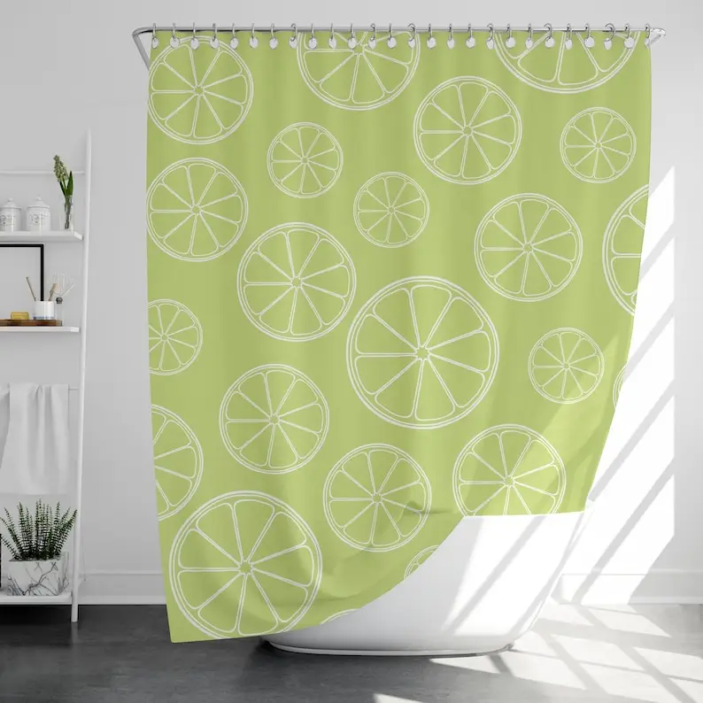 Lemon Shower Curtain with 12 Hooks, 100% Waterproof, Modern Bathroom Decor, Housewarming Gift
Lemon Shower Curtain with 12 Hooks, 100% Waterproof, Modern Bathroom Decor, Housewarming Gift