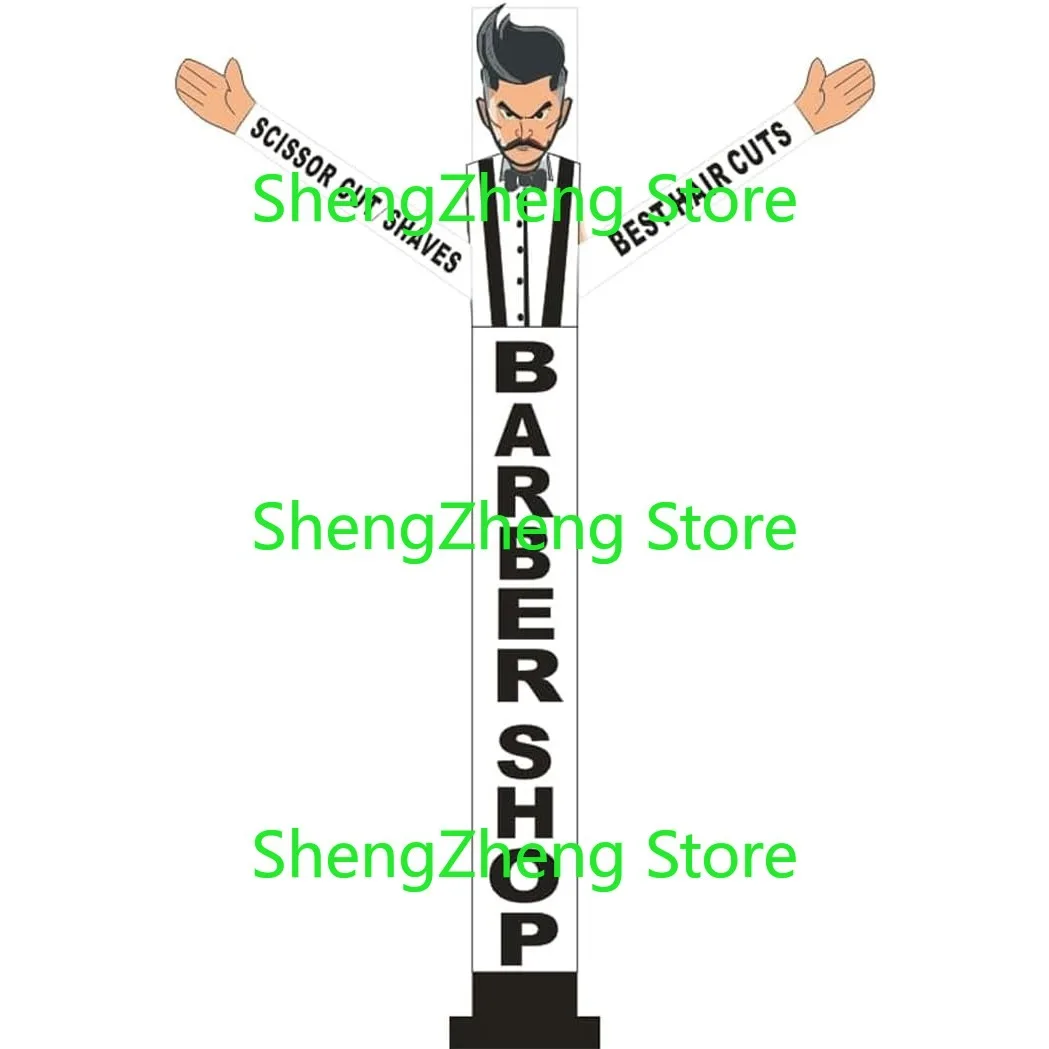 1Pcs 20ft Tall Barber Shop Sky Inflatable Dancer (Without Blower) Wacky Waving Tube Man for Outdoor Advertising Hair Salon
1Pcs 20ft Tall Barber Shop Sky Inflatable Dancer (Without Blower) Wacky Waving Tube Man for Outdoor Advertising Hair Salon