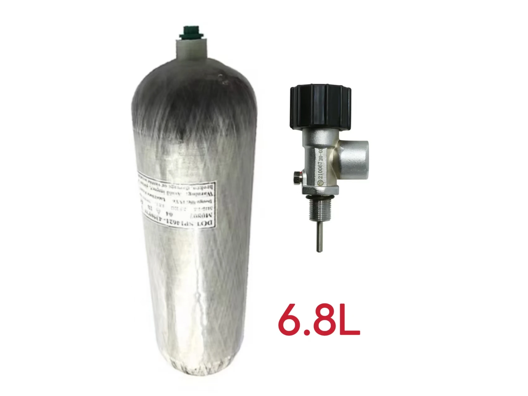 ACECARE 4500Psi 300Bar 6.8L DOT Carbon Fiber Cylinder High Pressure Air Tank Regulator Valve Scuba Diving Fire Safety M18*1.5
ACECARE 4500Psi 300Bar 6.8L DOT Carbon Fiber Cylinder High Pressure Air Tank Regulator Valve Scuba Diving Fire Safety M18*1.5