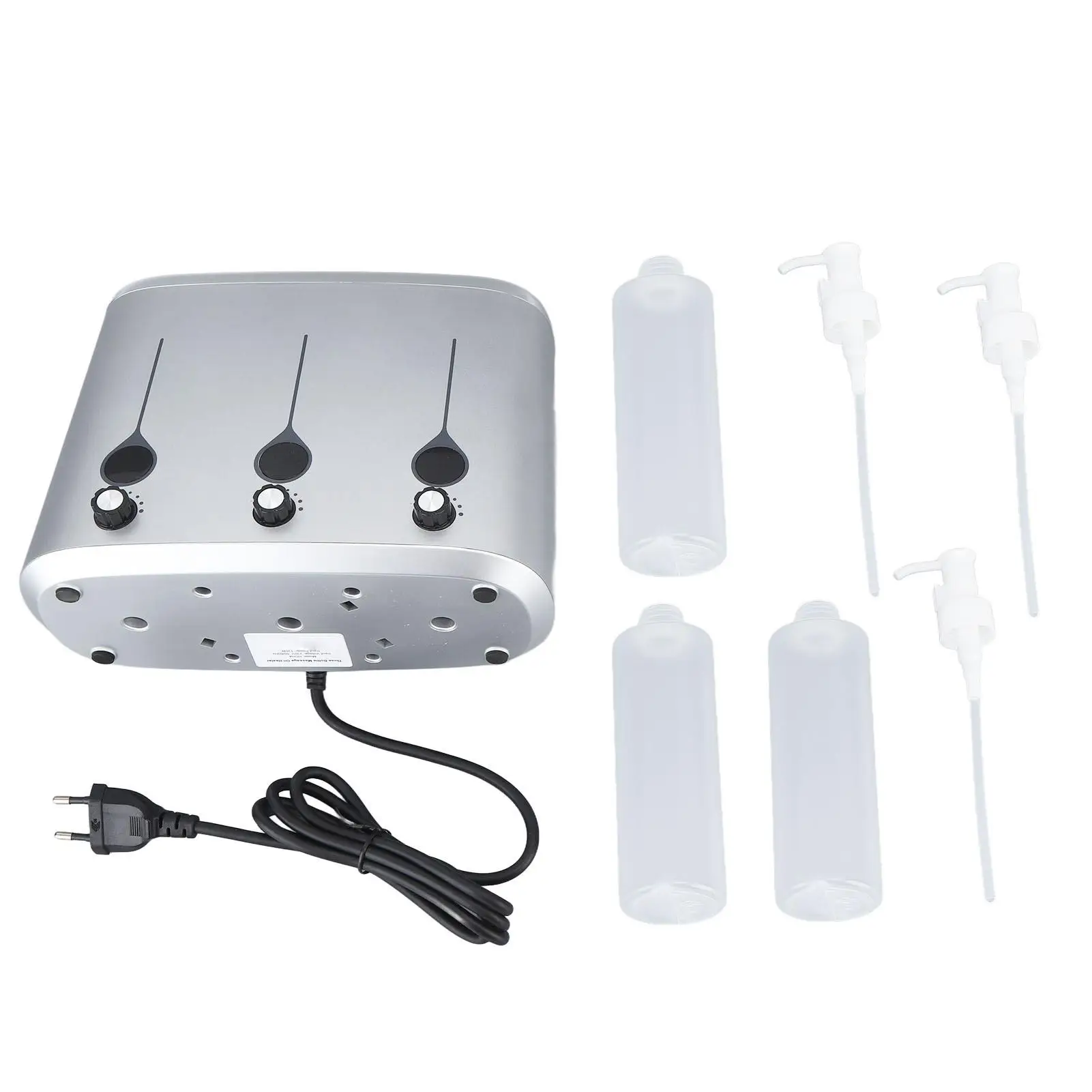 Versatile Massage Oil Warmer with Separate Design 220V Electric Heater for beauty Salon Holds 3 Bottles for Creams and Oils 
Versatile Massage Oil Warmer with Separate Design 220V Electric Heater for beauty Salon Holds 3 Bottles for Creams and Oils