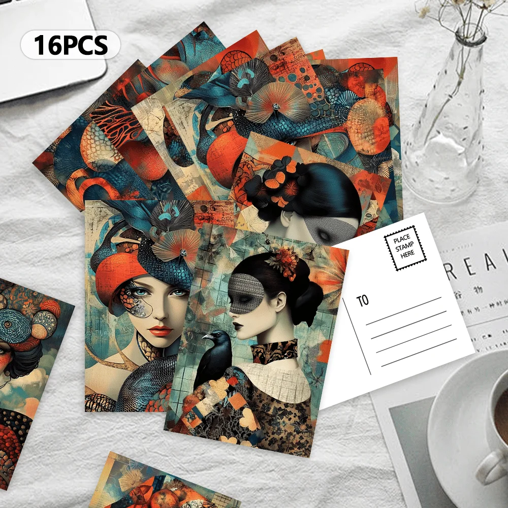 16pcs Hat Decoration Girl Postcards, New Year Gift, Christmas Gift, Living Room Decoration, Bedroom Decoration, High Quality
16pcs Hat Decoration Girl Postcards, New Year Gift, Christmas Gift, Living Room Decoration, Bedroom Decoration, High Quality