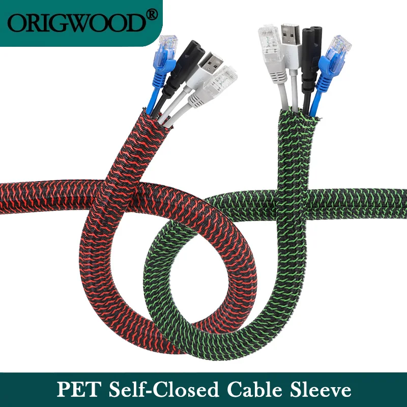 3/5M Self Closed Cable Sleeve 5mm-25mm PET Braided Auto Line Management Overlaps Loom Split Pipe Tube Wire Organizer
3/5M Self Closed Cable Sleeve 5mm-25mm PET Braided Auto Line Management Overlaps Loom Split Pipe Tube Wire Organizer