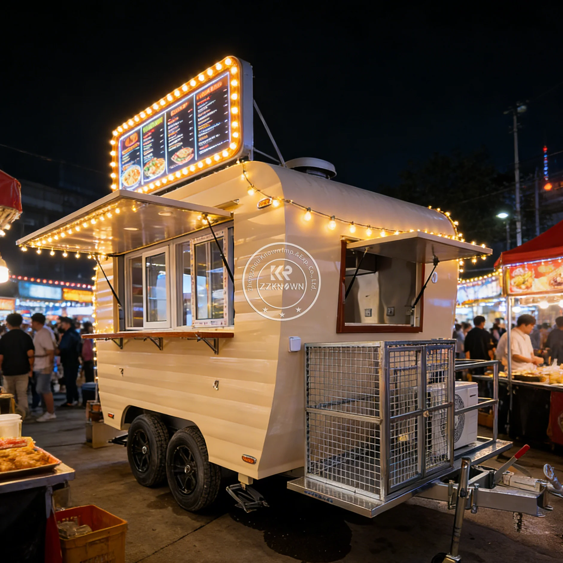 Commercial Custom Mobile Kitchen Food Truck Large Capacity Catering Trailer Outdoor Street Food Trailer For Outdoor Catering
Commercial Custom Mobile Kitchen Food Truck Large Capacity Catering Trailer Outdoor Street Food Trailer For Outdoor Catering