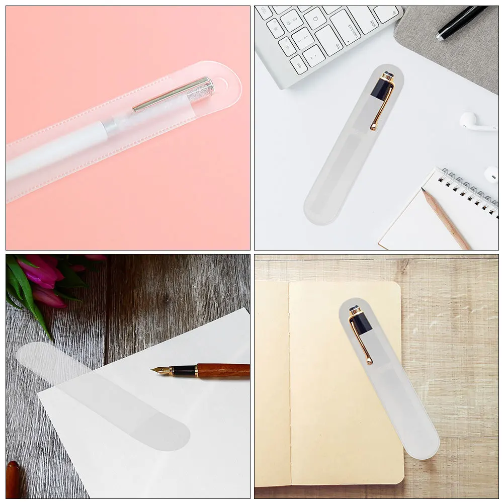 10Pcs Pen Storage Bags Transparent Frosted Plastic Simple Style Pencil Holders Stationery Organizer Protective Container
10Pcs Pen Storage Bags Transparent Frosted Plastic Simple Style Pencil Holders Stationery Organizer Protective Container